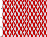 Studio E - Pearle - Ikat, Silver/Red