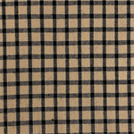 Diamond Textiles - Americana Homespuns - Window Pane Check, Tan/Black