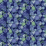 Studio E - Bella Blue Birds - Large Floral, Indigo