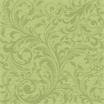 Quilting Treasures - Les Fleurs - Tonal Scroll, Light Green