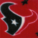 Fabric Traditions - NFL Fleece - Houston Texans, Red