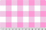 Shannon Fabrics - Cuddle Prints - Buffalo Check, Bubblegum