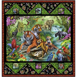 Quilting Treasures Pattern - Jungle Paradise - Size 45^ x 47^