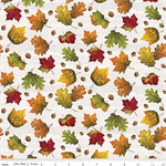 Riley Blake - Monthly Placemats - September - Leaves, Off White