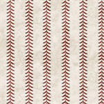 Quilting Treasures - Bases Loaded - Baseball Stripe, Beige