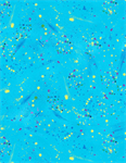 Timeless Treasures - Cats - Small Metallic Paint Splatters, Turquoise