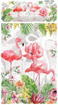 Northcott - Flamingo Bay - 24^ Flamingo Bay Panel, White