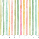 Northcott - Sweet Surrender - Pink/Green Stripes, White