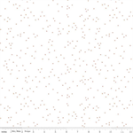 Riley Blake - Blossom, Rosegold Sparkle Dots on White