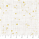 Figo Fabrics - Winter Dreams - Gold Speckles, White