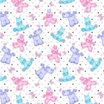 A.E. Nathan - Comfy Flannel Prints - Pony & Butterfly, White