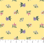 Northcott - Botanica - Digital Print Mini Floral, Yellow/Multi