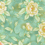 Robert Kaufman - Imperial Collection Honoka - Honoka Floral, Aqua