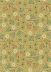 Lewis & Irene - New Forest Flannel - Winter Floral, New Forest Green