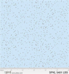 P & B Textiles - Sparkle - Abstract Metallic Dots, Silver/Light Blue