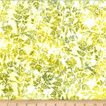 Hoffman California - Bali Batik 2025 - Packed Leaves, Chartreuse