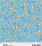 P & B Textiles - Garden Buzz - Butterflies, Blue