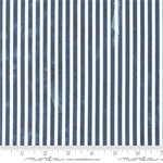 Moda - Sunshine & Blue Skies - Watercolor Stripe, Indigo