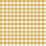 Clothworks - Happy Day Farm - Gingham, Gold