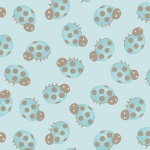 Studio E - Forest Friends - Tossed Ladybugs, Blue