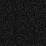 Timeless Treasures - Blackout - Florals Paisley, Black on Black