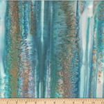 Hoffman California - Bali Batik 2025 - Mottled Stripes, Sea Glass