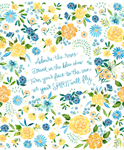 Moda - Sunshine & Blue Skies - 36^ Roses Panel, Cloud