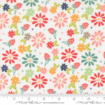 Moda - Raspberry Summer - Spring Florals, Cloud