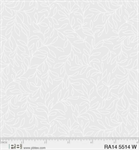 P & B Textiles - Ramblings 14 - Dotted Foliage, White on White