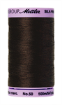 Mettler Thread - Silk-Finish 100% Cotton - 547 yds; 50 Wt. Very Dk Brown