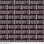 Riley Blake - Celebrate With Hershey - Candy Bar Wrappers, Dark Chocolate