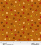 P & B Textiles - Harvest Minis - Circles, Orange