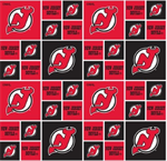 Sykel - NHL - New Jersey Devils - Block Allover, Red/Black