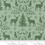 Moda - Woodland Winter - Woodland Damask, Eucalyptus