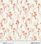 P & B Textiles - Desert Blooms - Flowers & Stems, Ecru