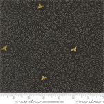 Moda - Bee Garden - Twists & Turns, Metallic Black