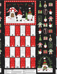 Wilmington Prints - Our Gnome To Yours - 28^ Advent Calendar Panel, Multi