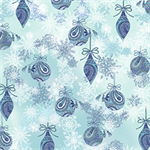 Quilting Treasures - Winter Frost - Ornaments & Snowflakes, Aqua