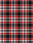 Timeless Treasures - Silent Night - Plaid, Red