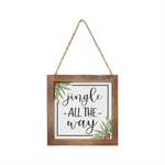 Wood Framed Ornament - Jingle All The Way