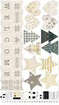 Figo Fabrics - Winter Dreams - 24^ Welcome Panel, White