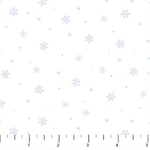 Northcott - Snow Much Fun Flannel - Little Snowflakes, White