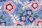 Shannon Fabrics - Cuddle Prints - Floral, Bluebell