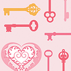 Contempo - Carina - Key To My Heart, Dark Pink