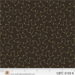 Washington Street Studio - Classic Black & Tan - Puzzle Dots, Dark Brown