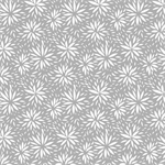 Quilting Treasures - Hippity Hop - Starburst Floral, Gray