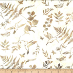 Hoffman California - Bali Batik 2025 - Hummingbird Garden, Wheat