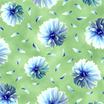 Quilting Treasures - Kenzie - Tossed Blooms, Lime