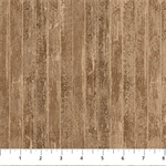 Northcott - Golden Christmas - Barn Boards, Brown