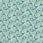 Studio E - Tropical Menagerie - Striped Floral, Aqua